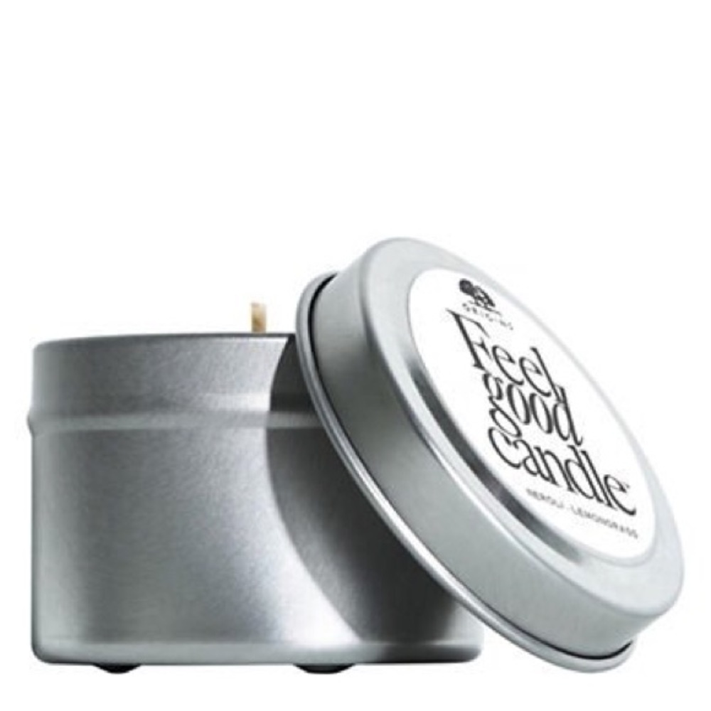 NWT Origins Feel Good Candle Tin Lemingrass Neroli
